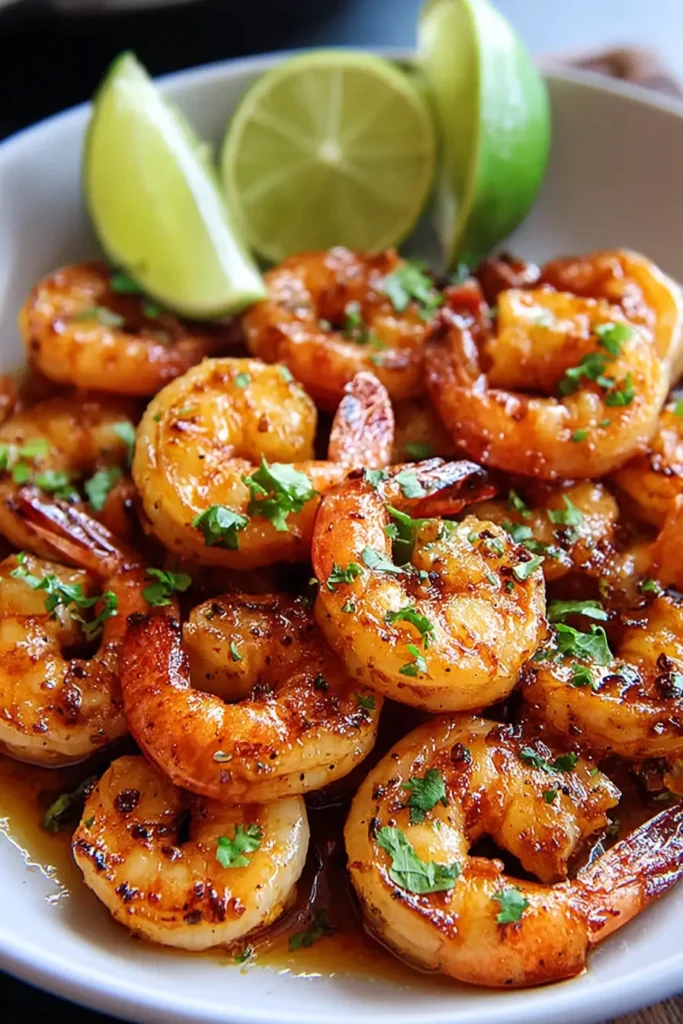 Sweet and Spicy Garlic Honey Lime Shrimp Recipe