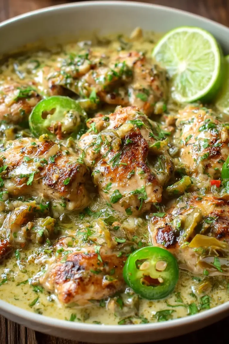 Easy Creamy Keto Green Chili Chicken Recipe