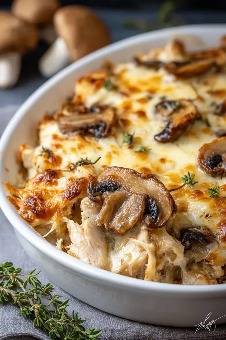 Easy Keto Chicken Mushroom Casserole Recipe for Perfect Comfort
